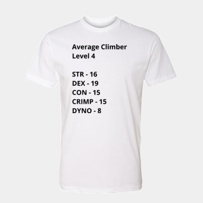 Average Climber Character Stat Sheet Thumbnail